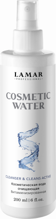 Косметическая вода очищающая, витаминизированная Lamar Professional COSMETIC WATER, 200 мл